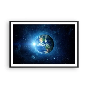 Affiche dans un cadre noir - Poster - Nous sommes au paradis - 91x61 cm