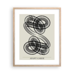 Affiche dans un chêne clair - Poster - C'est venu spontanément - 40x50 cm
