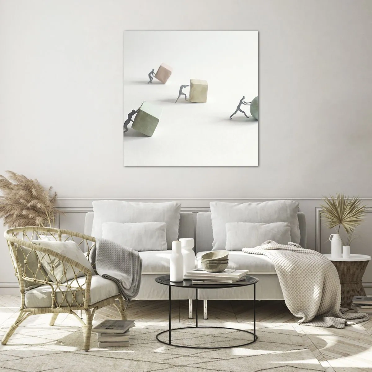 Impression sur verre - Image sur verre - Rien que la vie - 40x40 cm