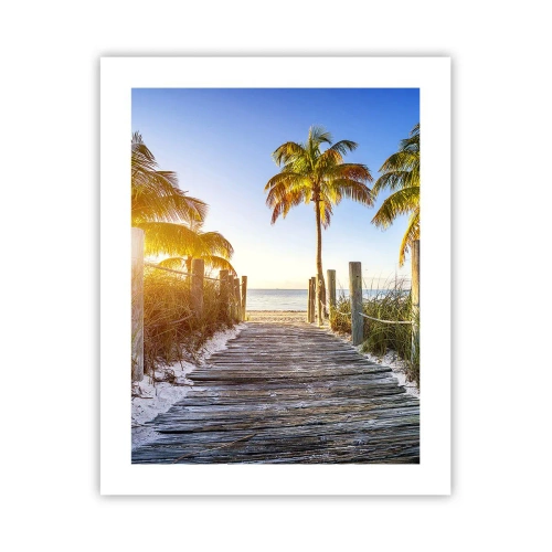 Affiche - Poster - Directement au paradis - 40x50 cm