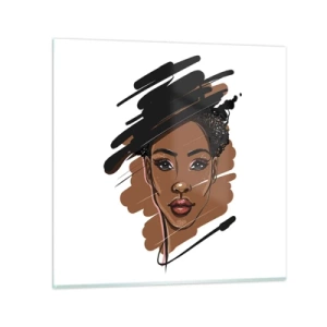 Impression sur verre - Image sur verre - Doux comme le chocolat - 40x40 cm