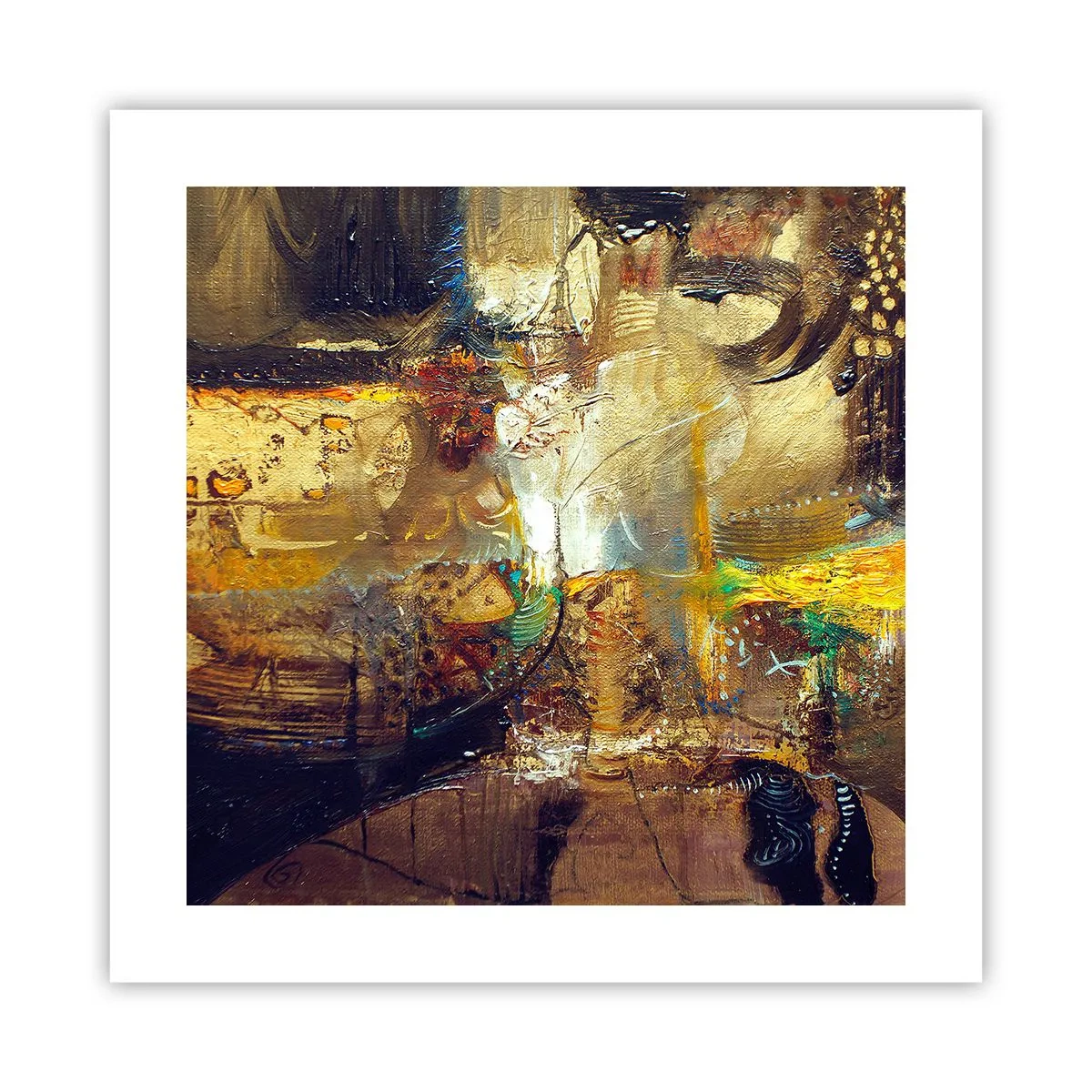 Affiche - Poster - Froid, tiède, chaud - 40x40 cm