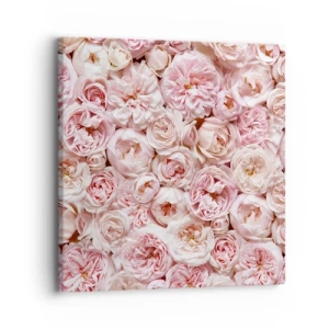 Impression sur toile - Image sur toile - Un lit de roses - 30x30 cm
