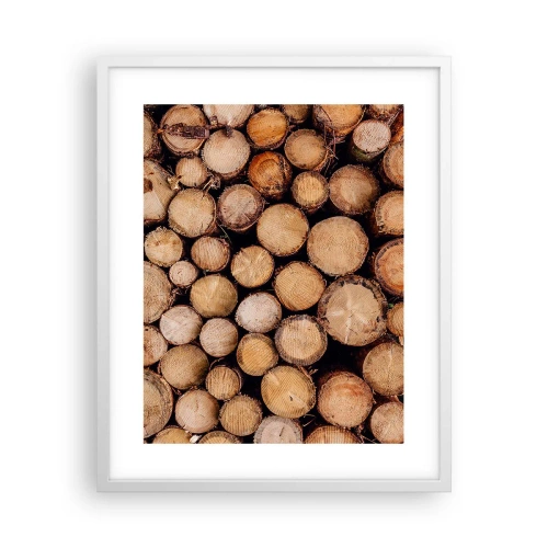 Affiche dans un cadre blanc - Poster - Nouveau commencement - 40x50 cm