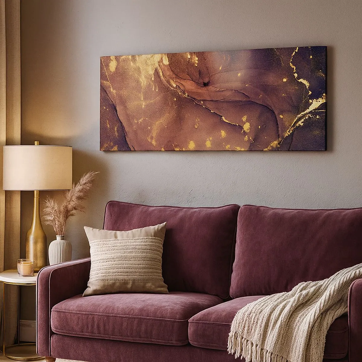 Impression sur toile - Image sur toile - Matière et esprit - 100x40 cm