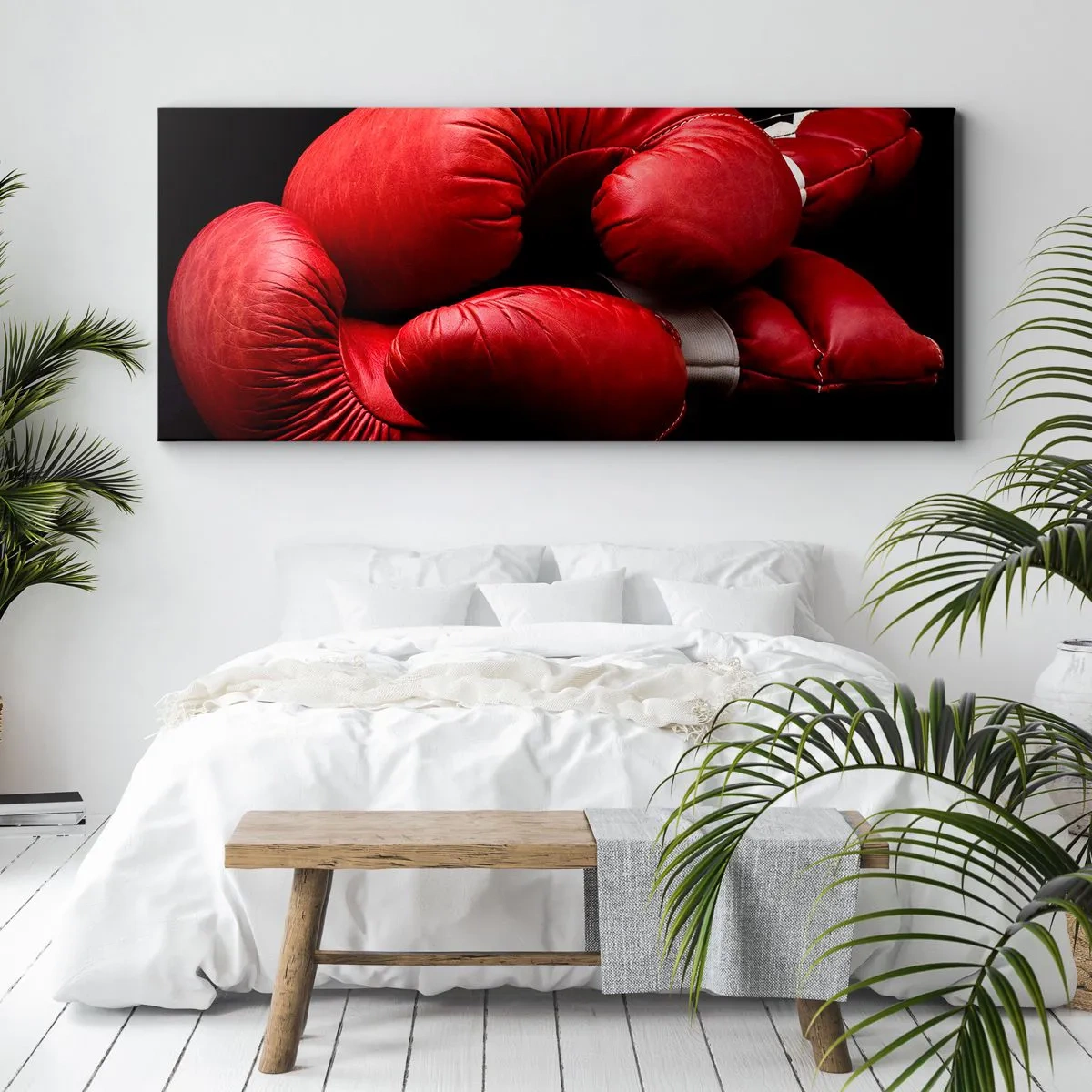 Impression sur toile - Image sur toile - Les émotions du combat sont derrière nous - 100x40 cm