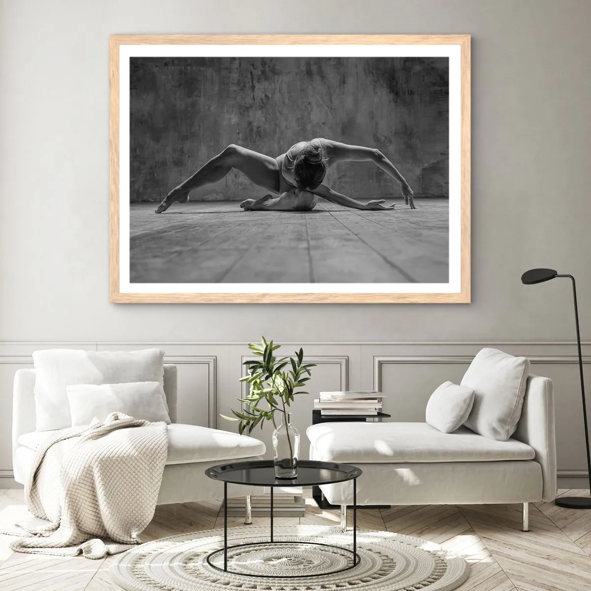 Affiche dans un chêne clair - Poster - Symétrie trouvée - 40x30 cm