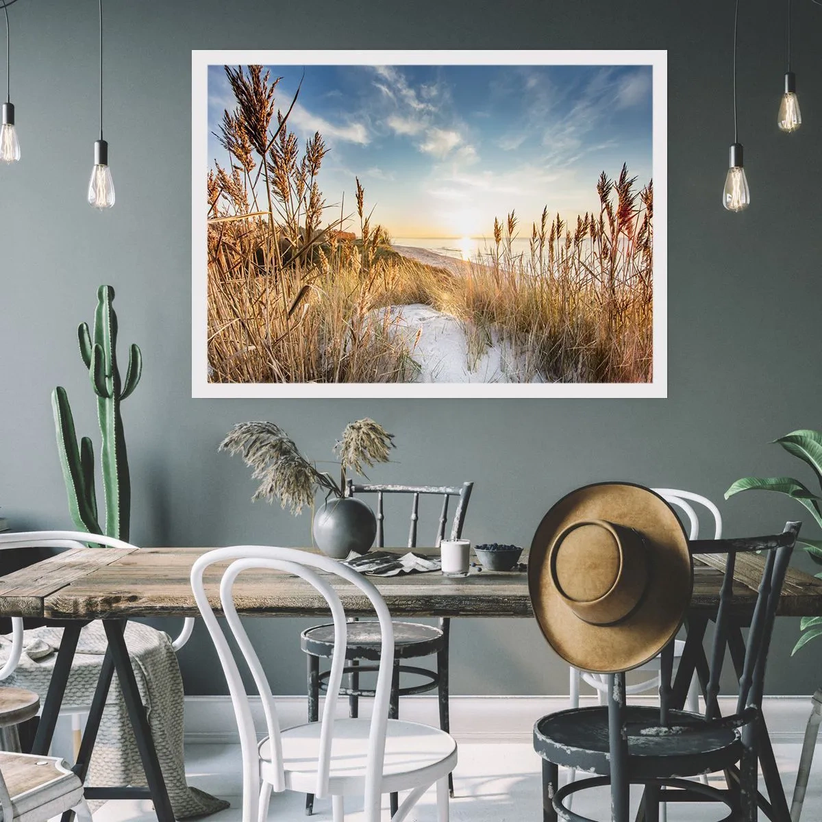 Affiche - Poster - Plage du nord - 40x30 cm