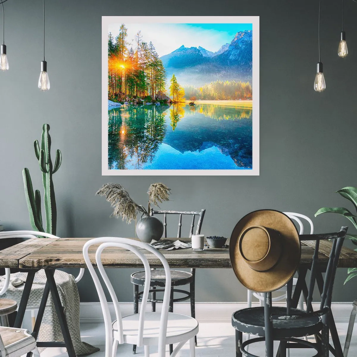 Affiche - Poster - Majesté et douceur - 40x40 cm