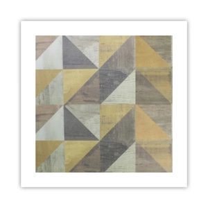 Affiche - Poster - Suivant l'angle du triangle - 40x40 cm