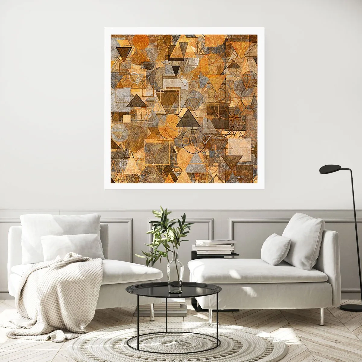Affiche - Poster - Le monde en forme - 40x40 cm