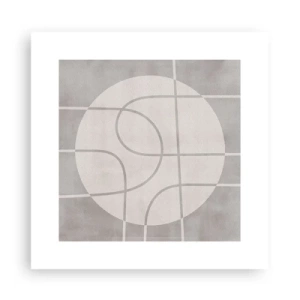 Affiche - Poster - Circulaire et tout droit - 30x30 cm