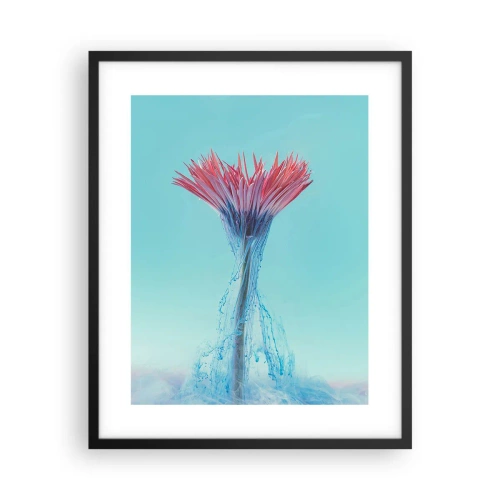 Affiche dans un cadre noir - Poster - Dans une étreinte vivifiante - 40x50 cm