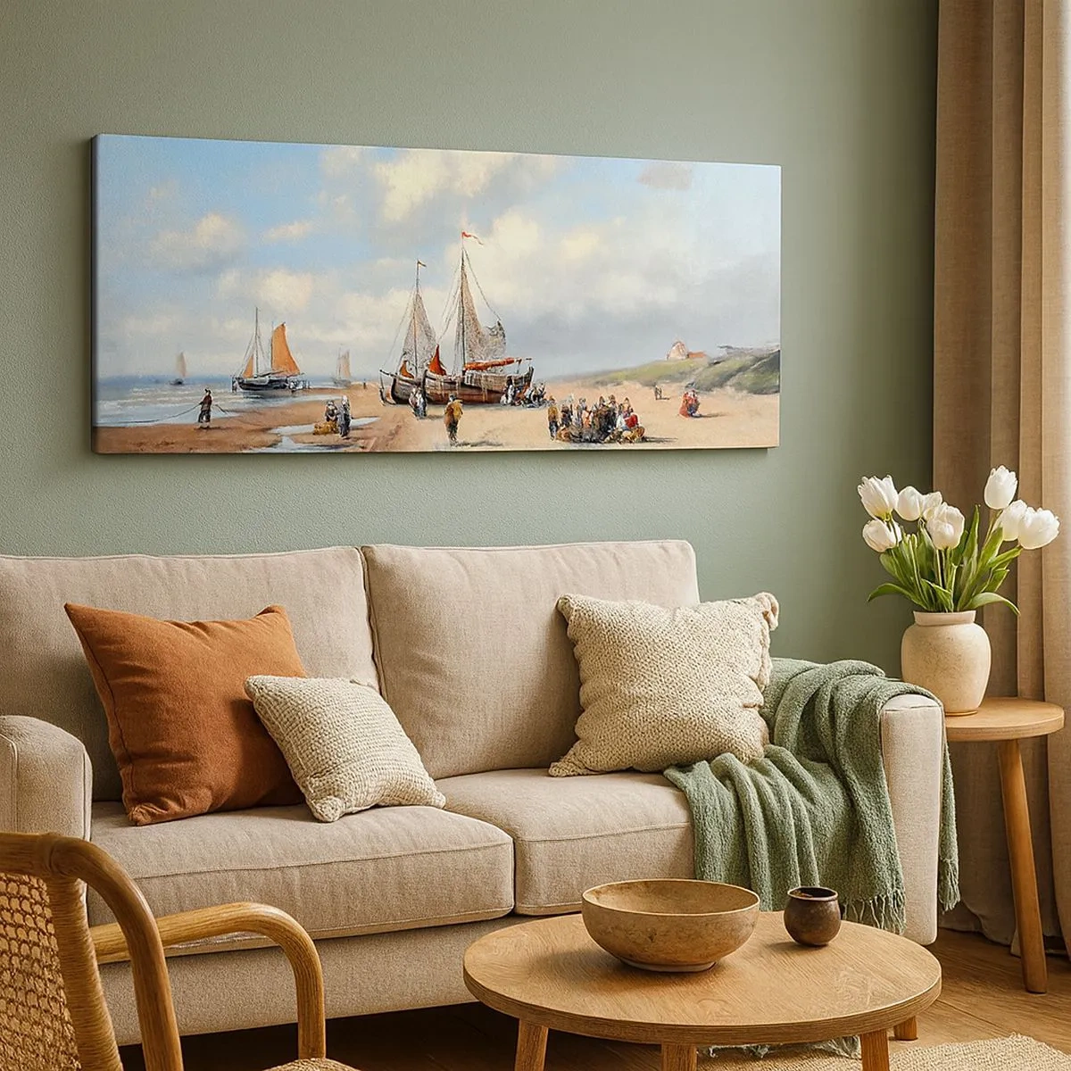 Impression sur toile - Image sur toile - Après une capture réussie - 100x40 cm