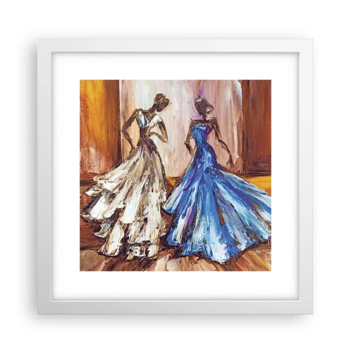 Affiche dans un cadre blanc - Poster - Un duo reconnaissant - 30x30 cm