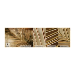 Échantillon de Papier Peint Premium Sand - Colonnade naturelle - Feuille de palmier, Graphique, Tropiques - 100x30 cm