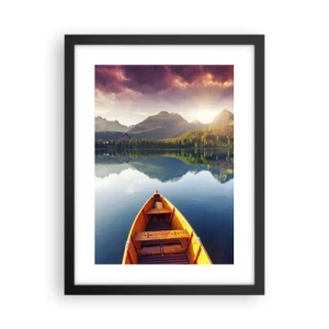 Affiche dans un cadre noir - Poster - Rien contre nature - 30x40 cm