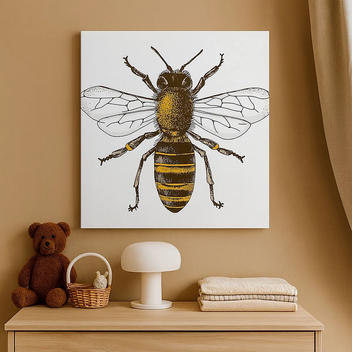 Impression sur toile - Image sur toile - Belle et bonne - 30x30 cm