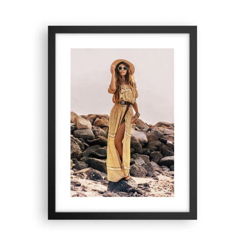 Affiche dans un cadre noir - Poster - La magie des pierres - 30x40 cm