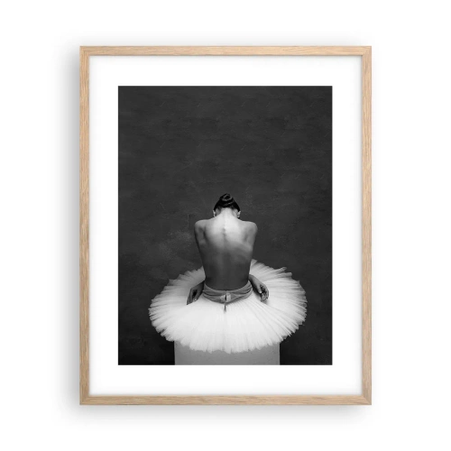 Affiche dans un chêne clair - Poster - C'est justement en train de fleurir - 40x50 cm