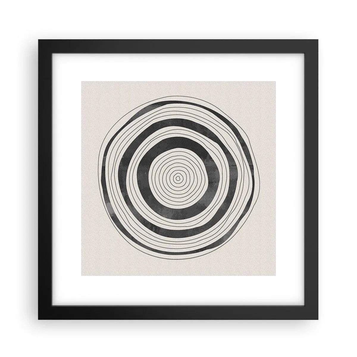 Affiche dans un cadre noir - Poster - Ce qui est important c'est ce qu'il y a entre les deux - 30x30 cm