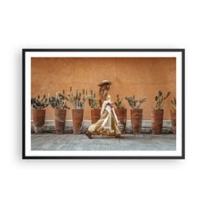 Affiche dans un cadre noir - Poster - Style hippie - 91x61 cm