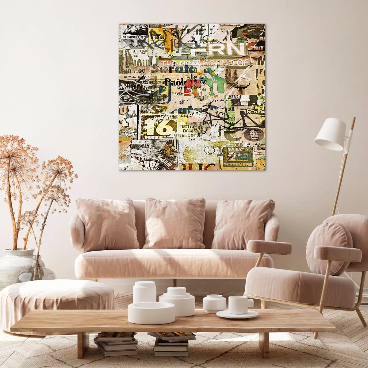 Impression sur toile - Image sur toile - Oh, il se passe quelque chose... - 50x50 cm