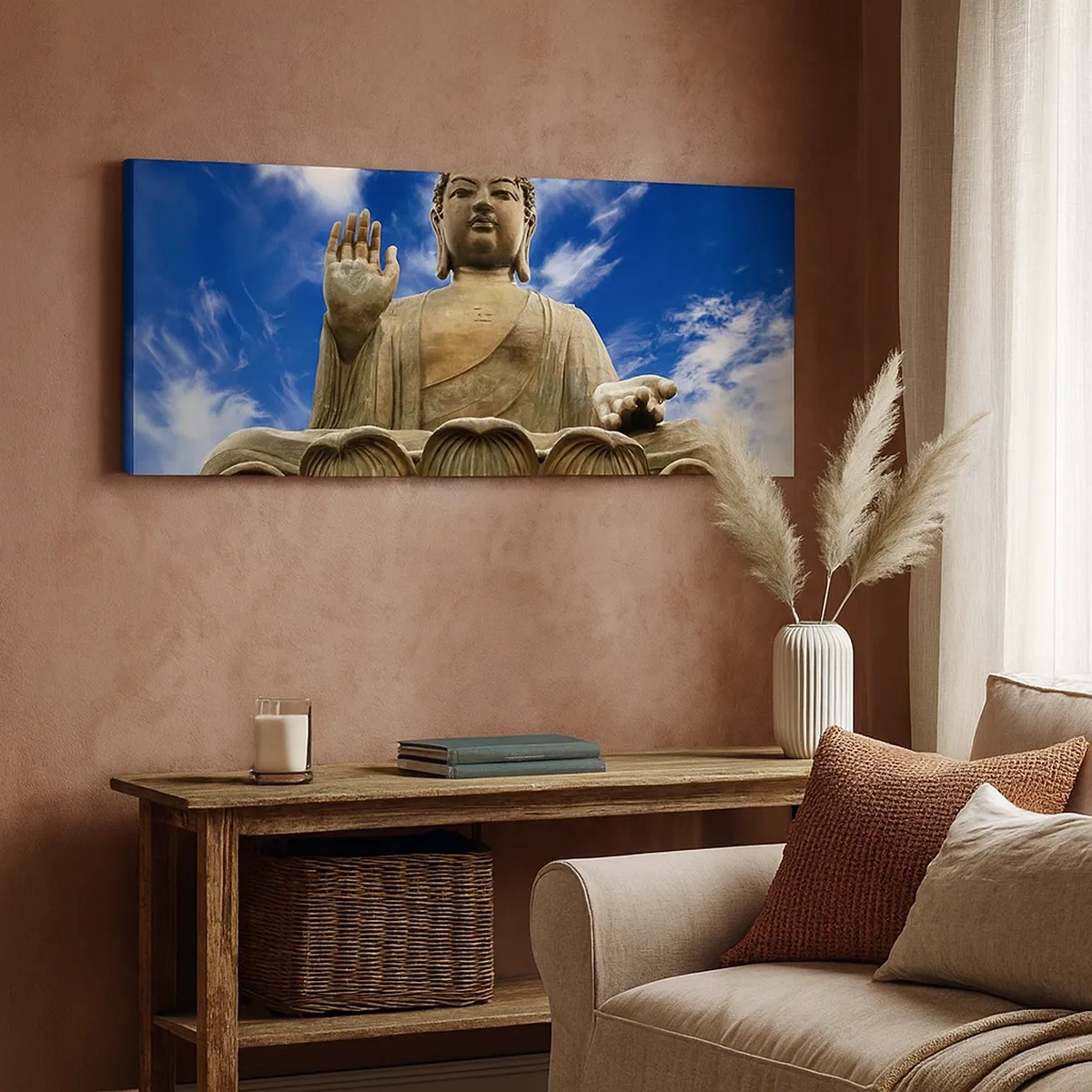 Impression sur toile - Image sur toile - Vivre sans peur - 30x30 cm