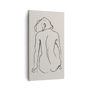 Impression sur toile - Image sur toile - Femme nue - 45x80 cm