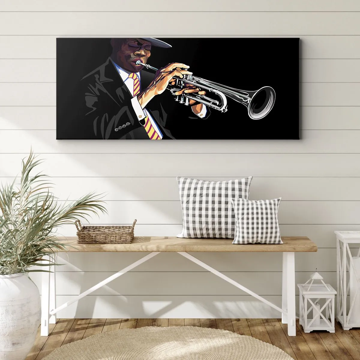 Impression sur toile - Image sur toile - Le charme de la vieille école - 100x40 cm