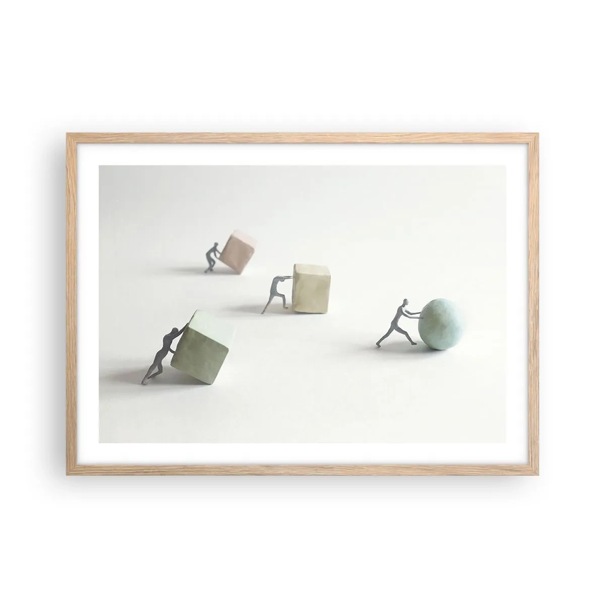 Affiche dans un chêne clair - Poster - Rien que la vie - 70x50 cm