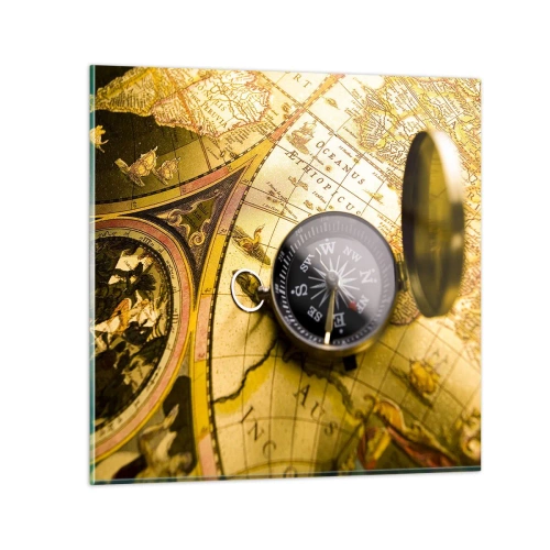 Impression sur verre - Image sur verre - Ou peut-être jusqu'au bout du monde ? - 40x40 cm