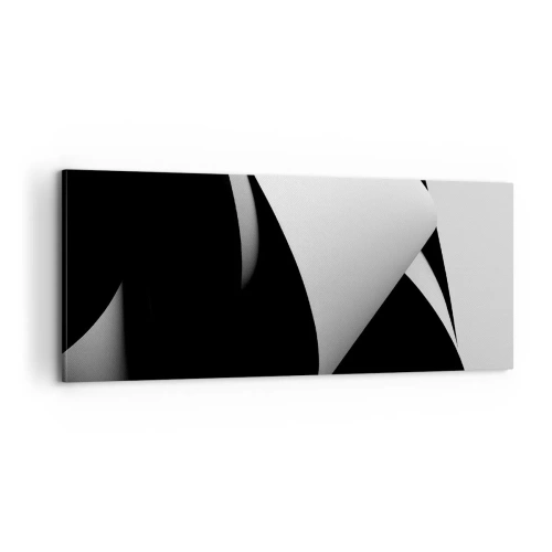 Impression sur toile - Image sur toile - Plans de lumière venus des profondeurs de l'ombre - 100x40 cm