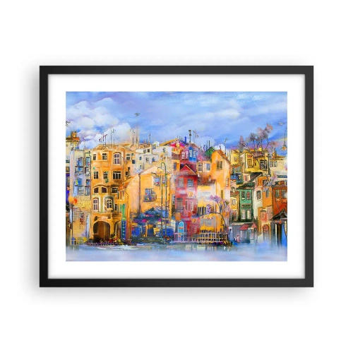 Affiche dans un cadre noir - Poster - Nous sommes ensemble - 50x40 cm