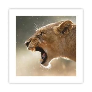 Affiche - Poster - Essayez  de ne pas écouter - 40x40 cm