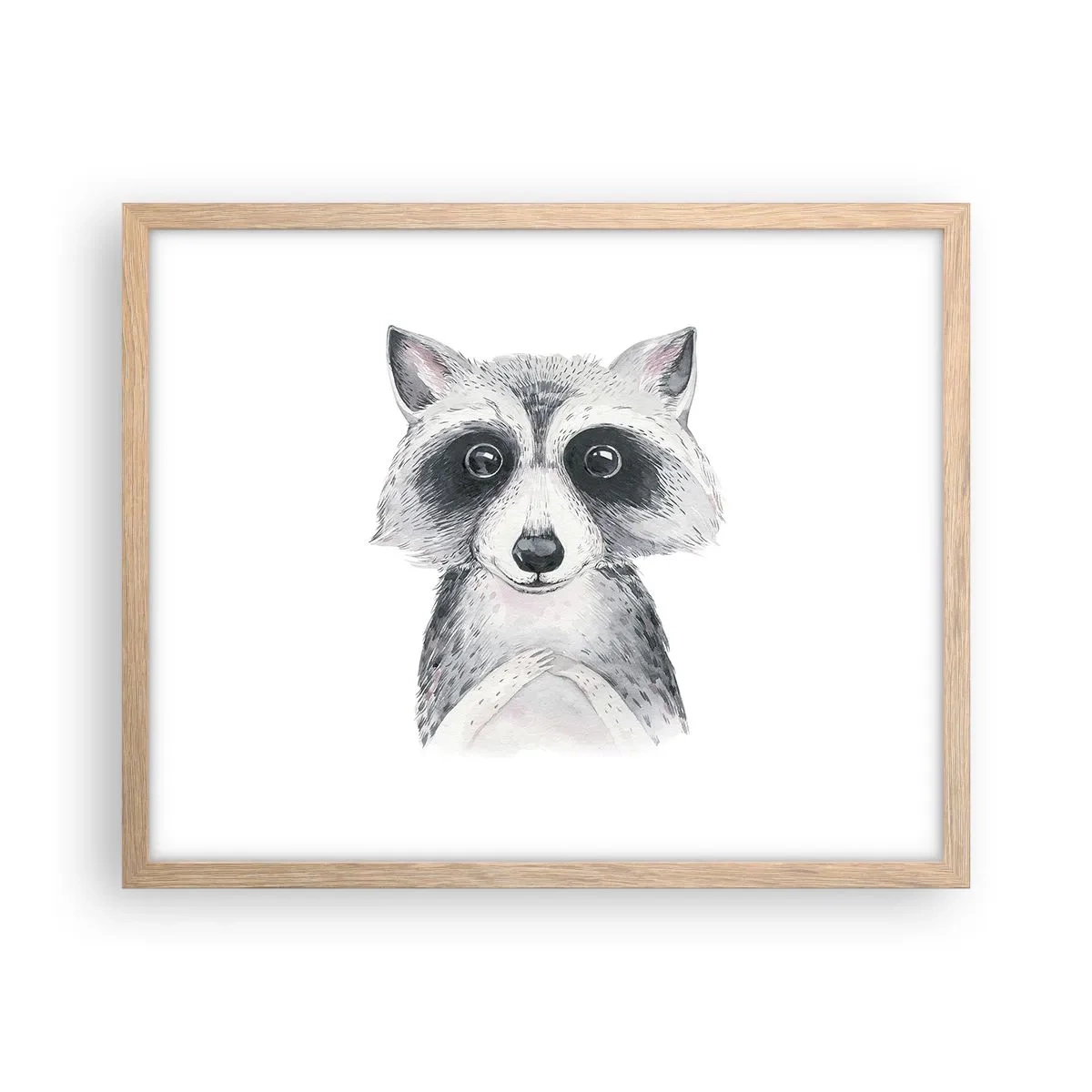 Affiche dans un chêne clair - Poster - Un moment pour s'émouvoir - 50x40 cm