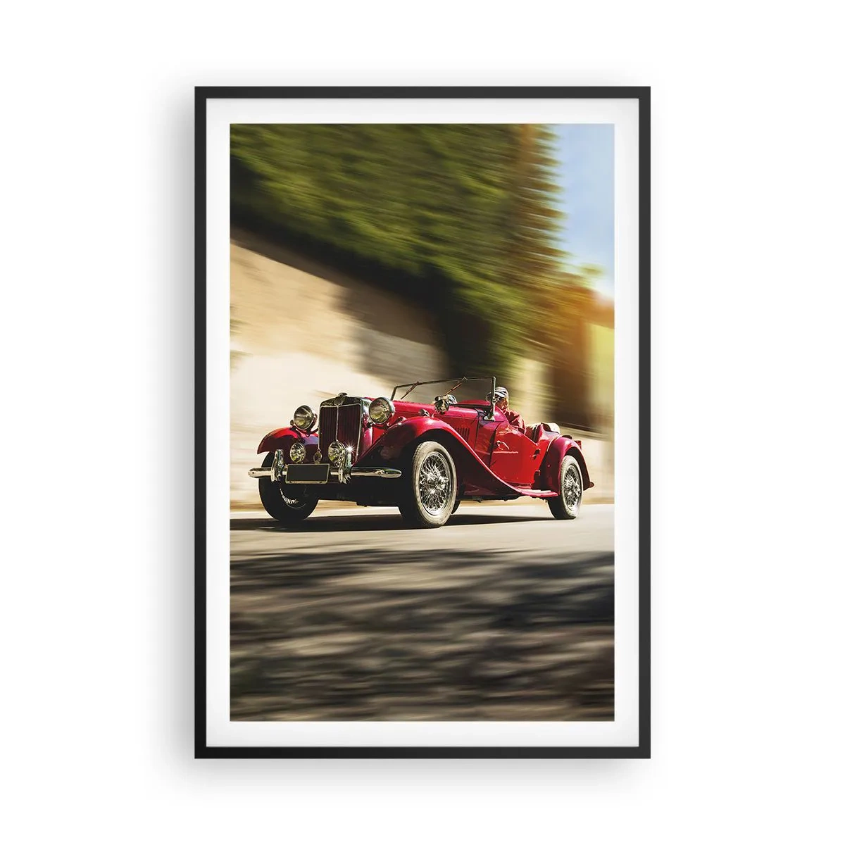 Affiche dans un cadre noir - Poster - Plus belle que Nike de Samothrace - 61x91 cm