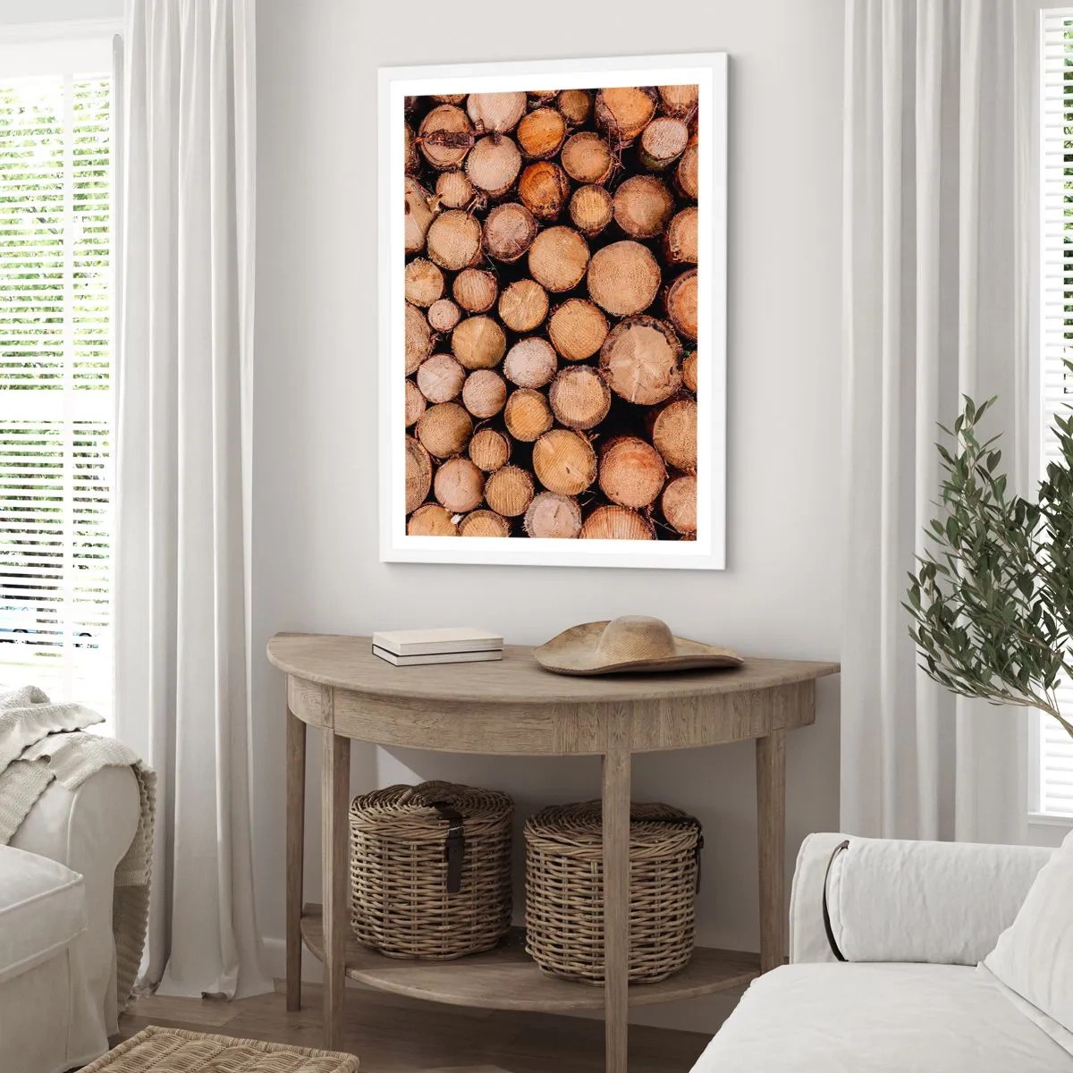 Affiche dans un cadre blanc - Poster - Nouveau commencement - 70x100 cm