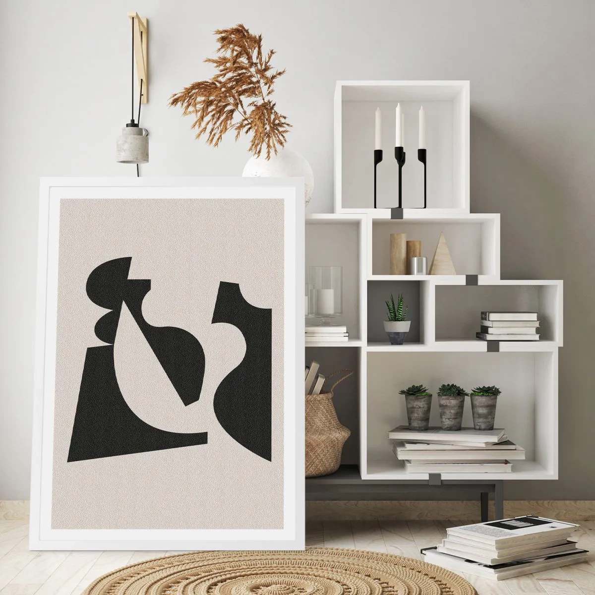 Affiche dans un cadre blanc - Poster - À monter soi-même - 70x100 cm