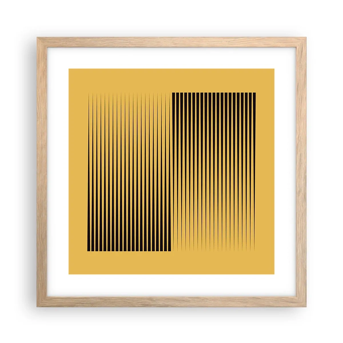 Affiche dans un chêne clair - Poster - Cadre opposé - 40x40 cm