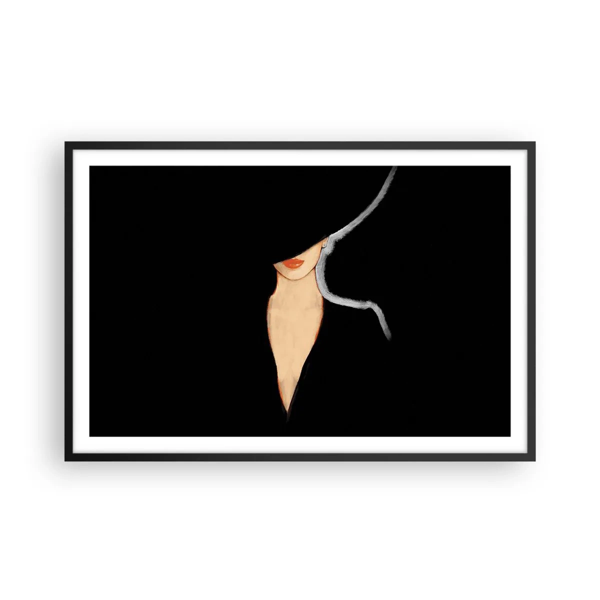 Affiche dans un cadre noir - Poster - Élégance et style - 91x61 cm