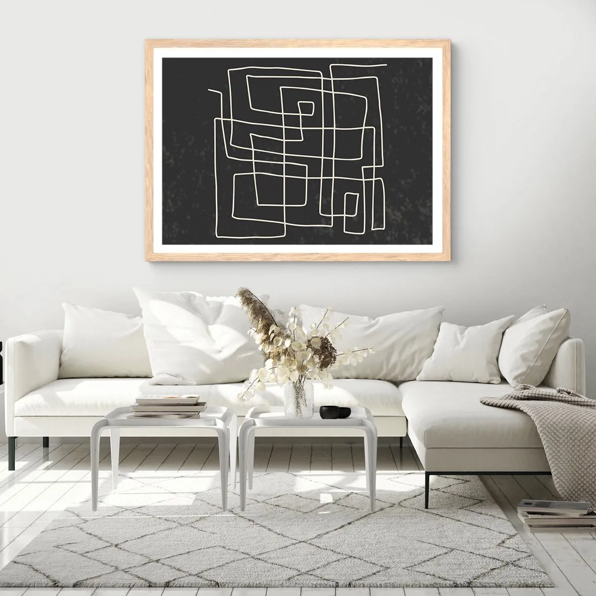 Affiche dans un chêne clair - Poster - Pas aussi simple - 40x30 cm