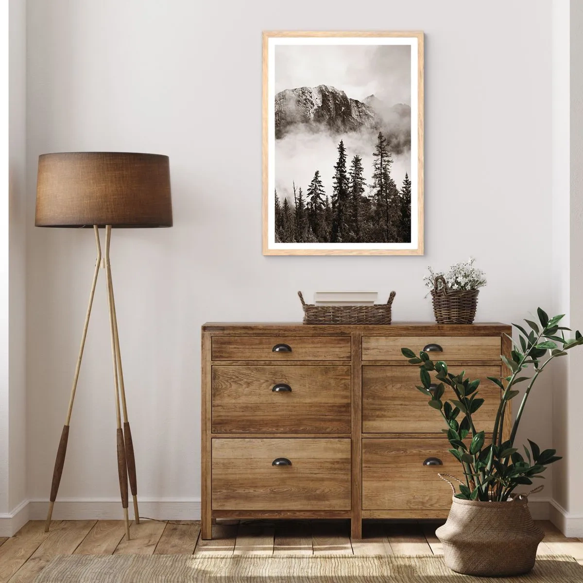 Affiche dans un chêne clair - Poster - Seigneur de granite - 50x70 cm