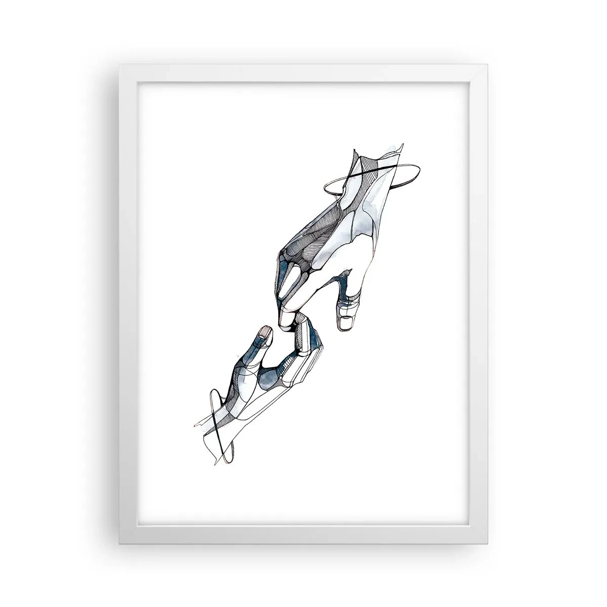 Affiche dans un cadre blanc - Poster - Un bon geste - 30x40 cm