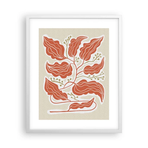 Affiche dans un cadre blanc - Poster - Folk et coloré - 40x50 cm