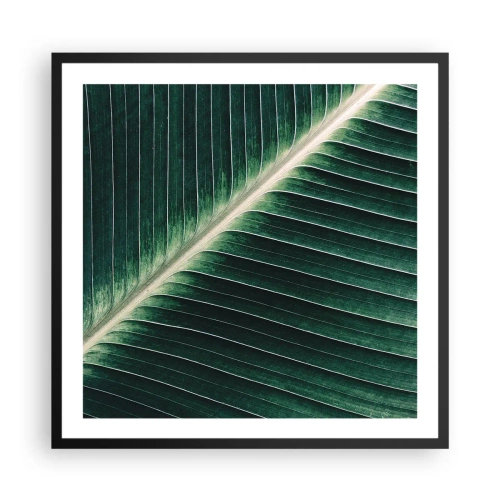 Affiche dans un cadre noir - Poster - Le rythme de la nature - 60x60 cm