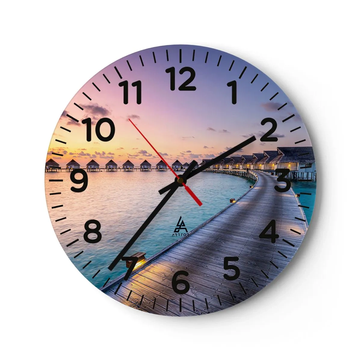 Horloge murale - Pendule murale - Vacances - retour aux sources - 40x40 cm