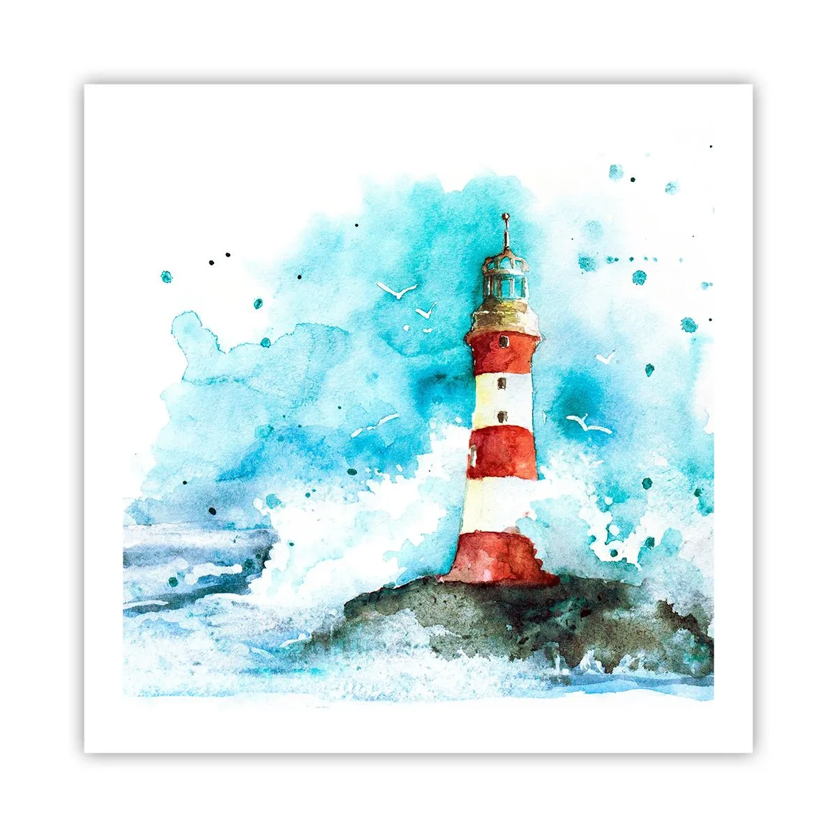 Affiche - Poster - Unité des éléments - 60x60 cm