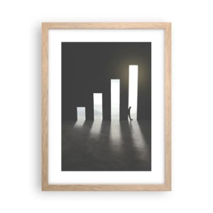 Affiche dans un chêne clair - Poster - Succès – impression - 30x40 cm