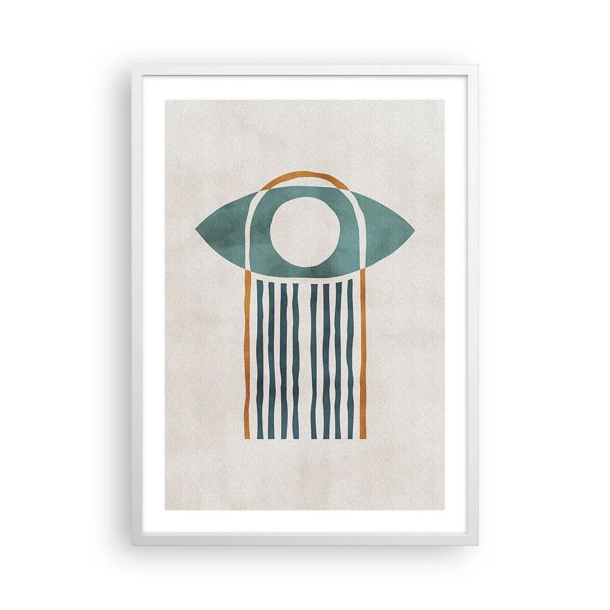 Affiche dans un cadre blanc - Poster - Signes et rituels - 50x70 cm